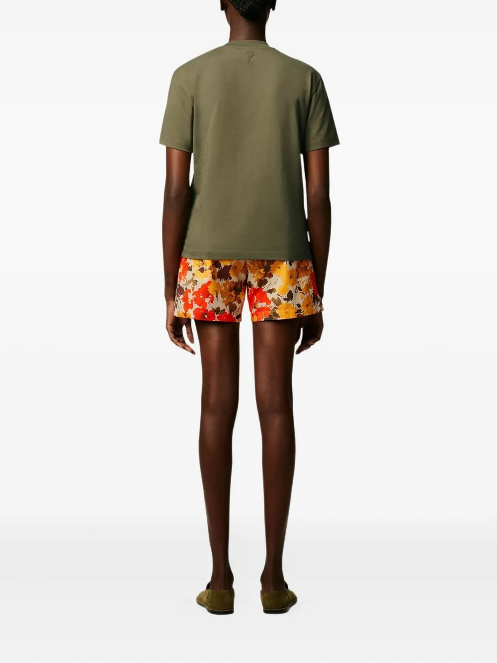 AMI Paris Katoenen T-shirt Groen