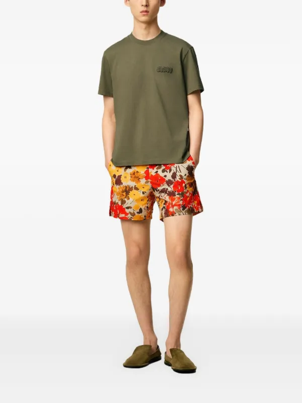 AMI Paris logo-patch T-shirt | Green | FARFETCH