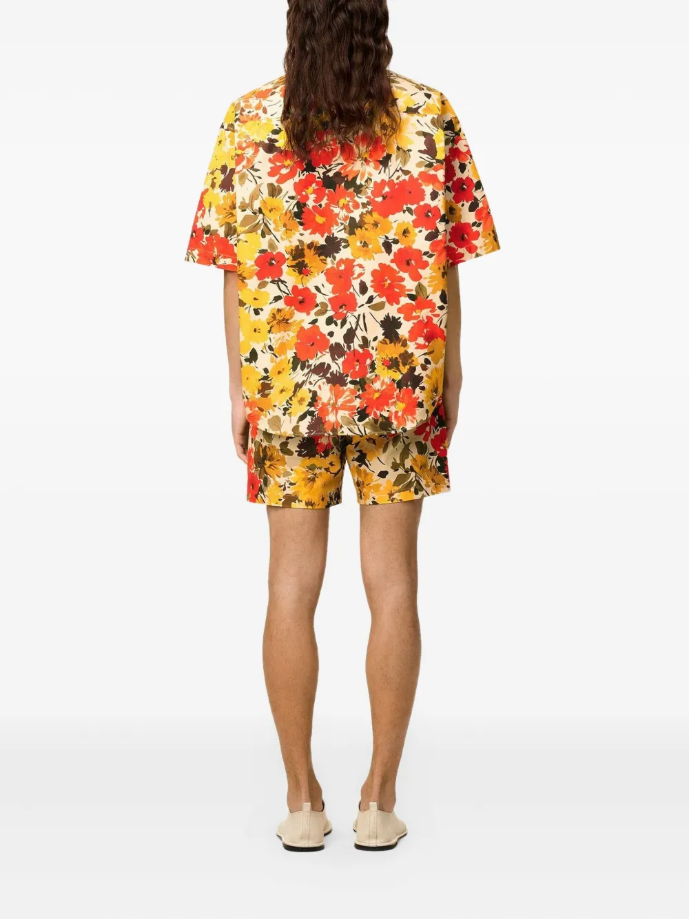 AMI Paris Overhemd met bloemenprint Groen