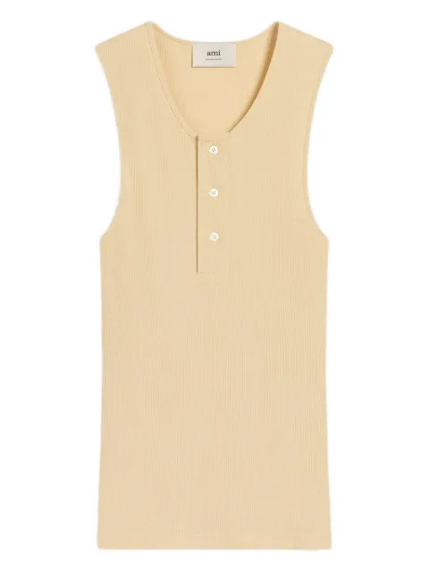 AMI Paris ribbed tank top