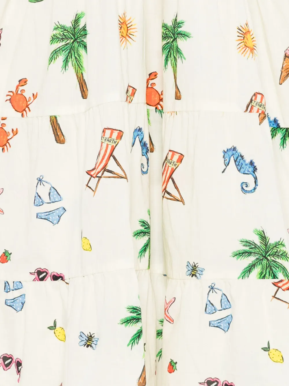MC2 Saint Barth Kids Jemine jurk Beige