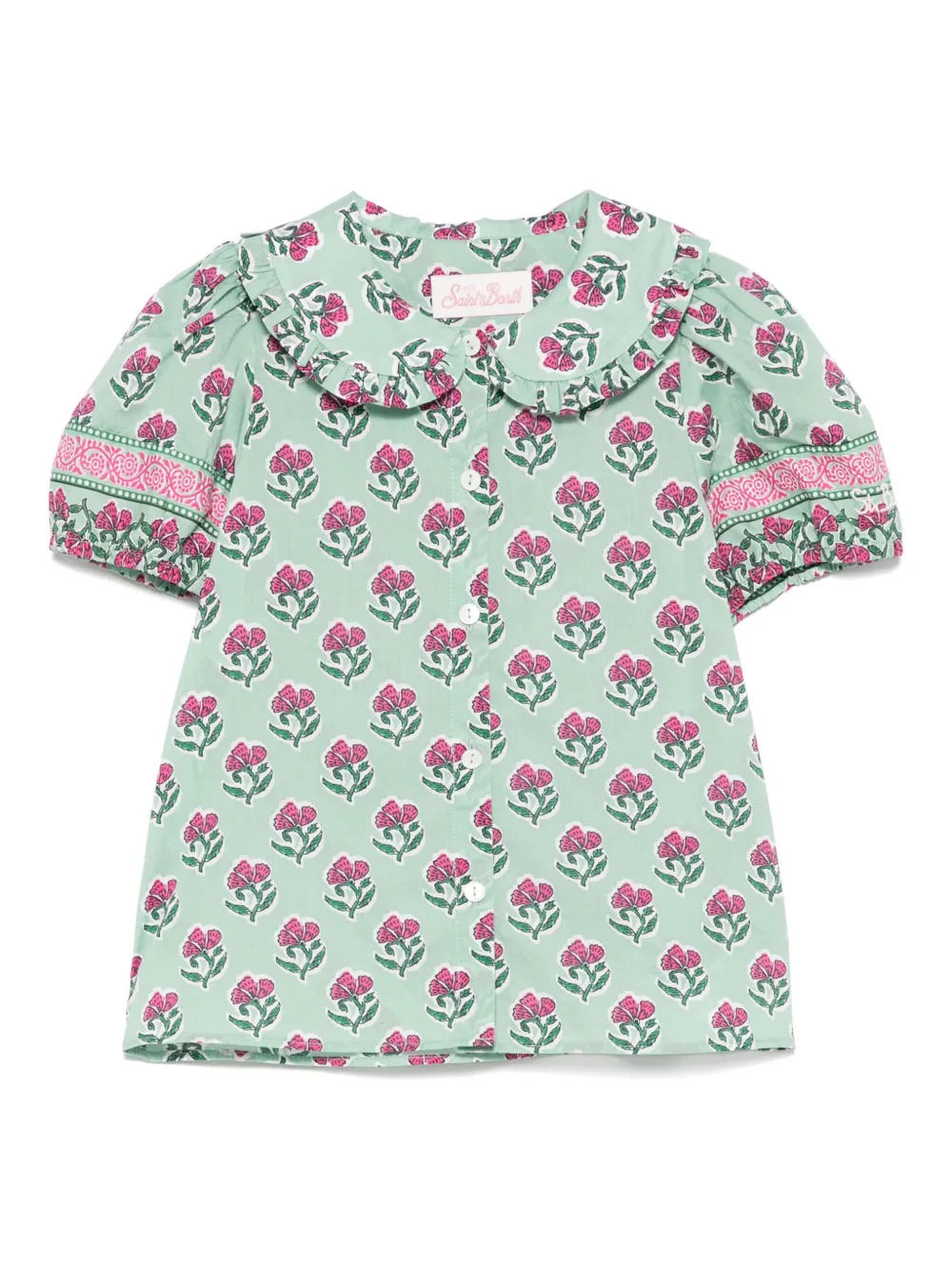 MC2 Saint Barth Kids Violain シャツ - グリーン MC2 Saint Barth Kids Violain シャツ - グリーン