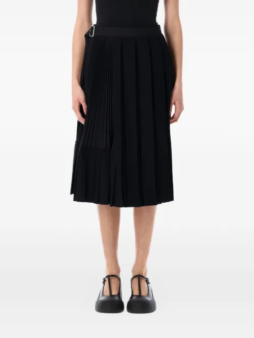 Jupe mi-longue à design plissé - Junya Watanabe - Modalova