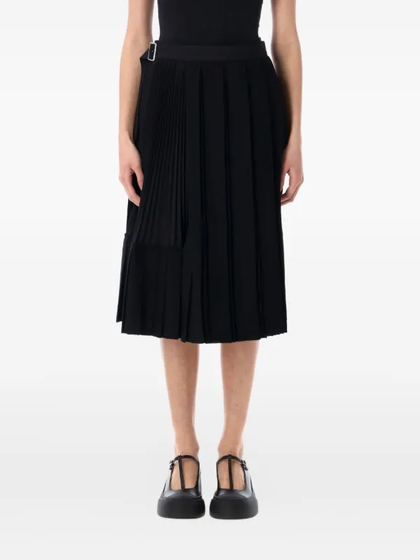 Junya Watanabe プリーツ スカート | ブラック | FARFETCH JP
