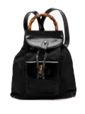 Gucci Pre-Owned 20th Century Mini Bamboo Nylon backpack - Black