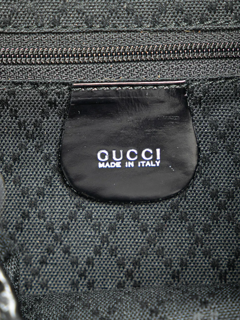 Pre-owned Gucci 20th Century Mini Bamboo Nylon Backpack In 黑色