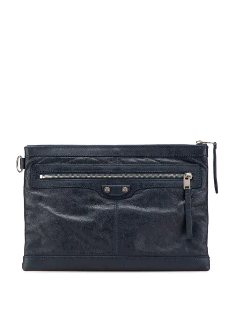Balenciaga Pre-Owned 2016 Lambskin Motocross Classic Clip M clutch bag