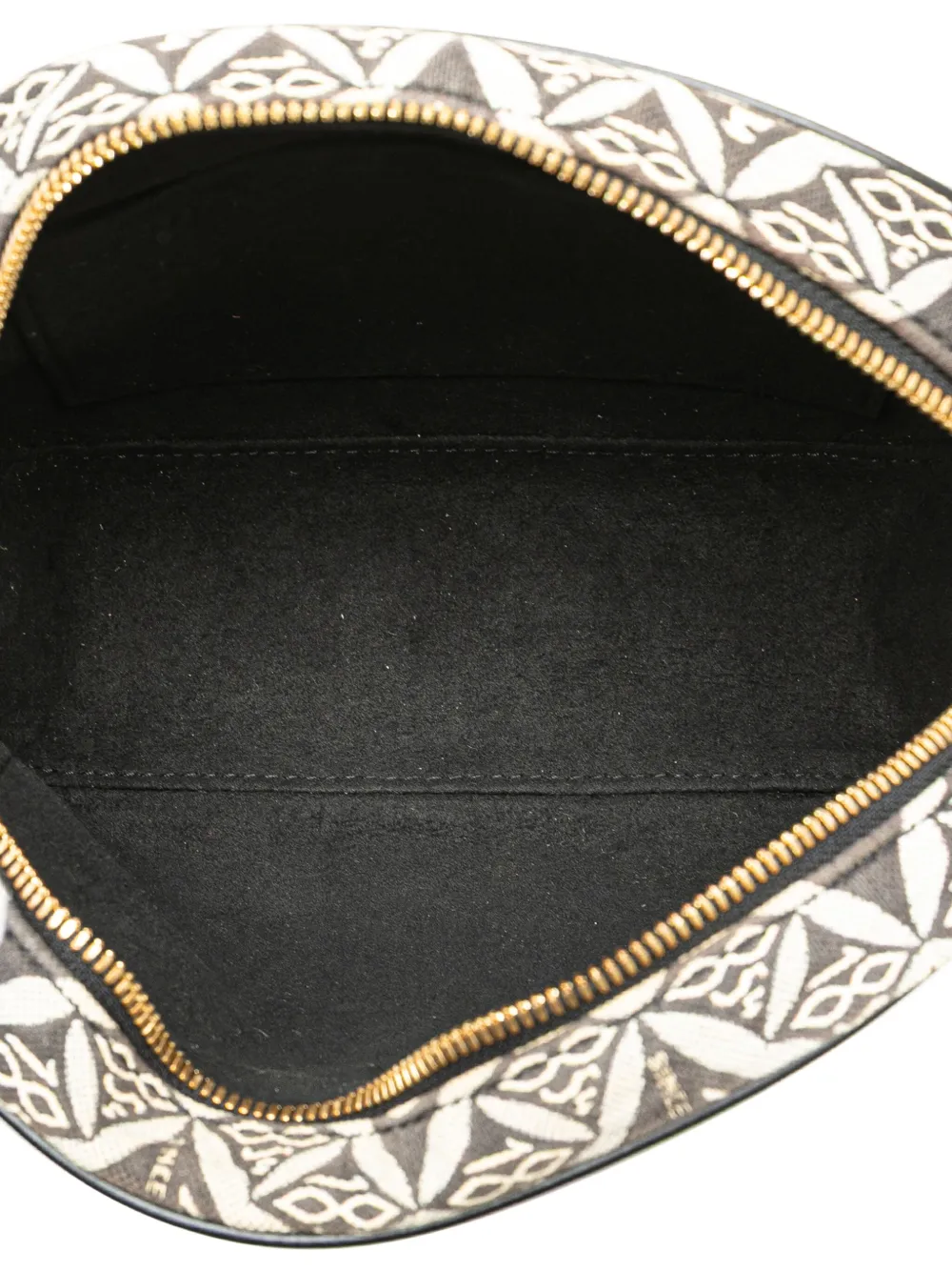 Pre-owned Louis Vuitton 2020 Mini Monogram Jacquard Since 1854 Deauville Crossbody Bag In Black