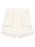 Roberto Collina high-waisted shorts - Neutrals
