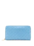 Bottega Veneta Pre-Owned 2012-2024 Nappa Intrecciato Zip Around Wallet long wallets - Blue