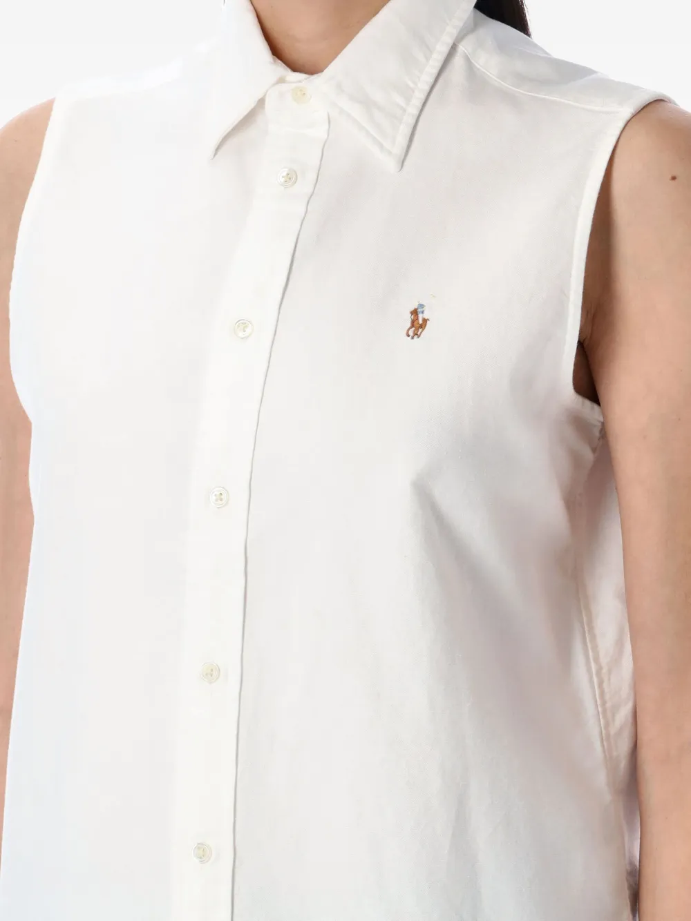 Polo Ralph Lauren Mouwloze blouse Wit