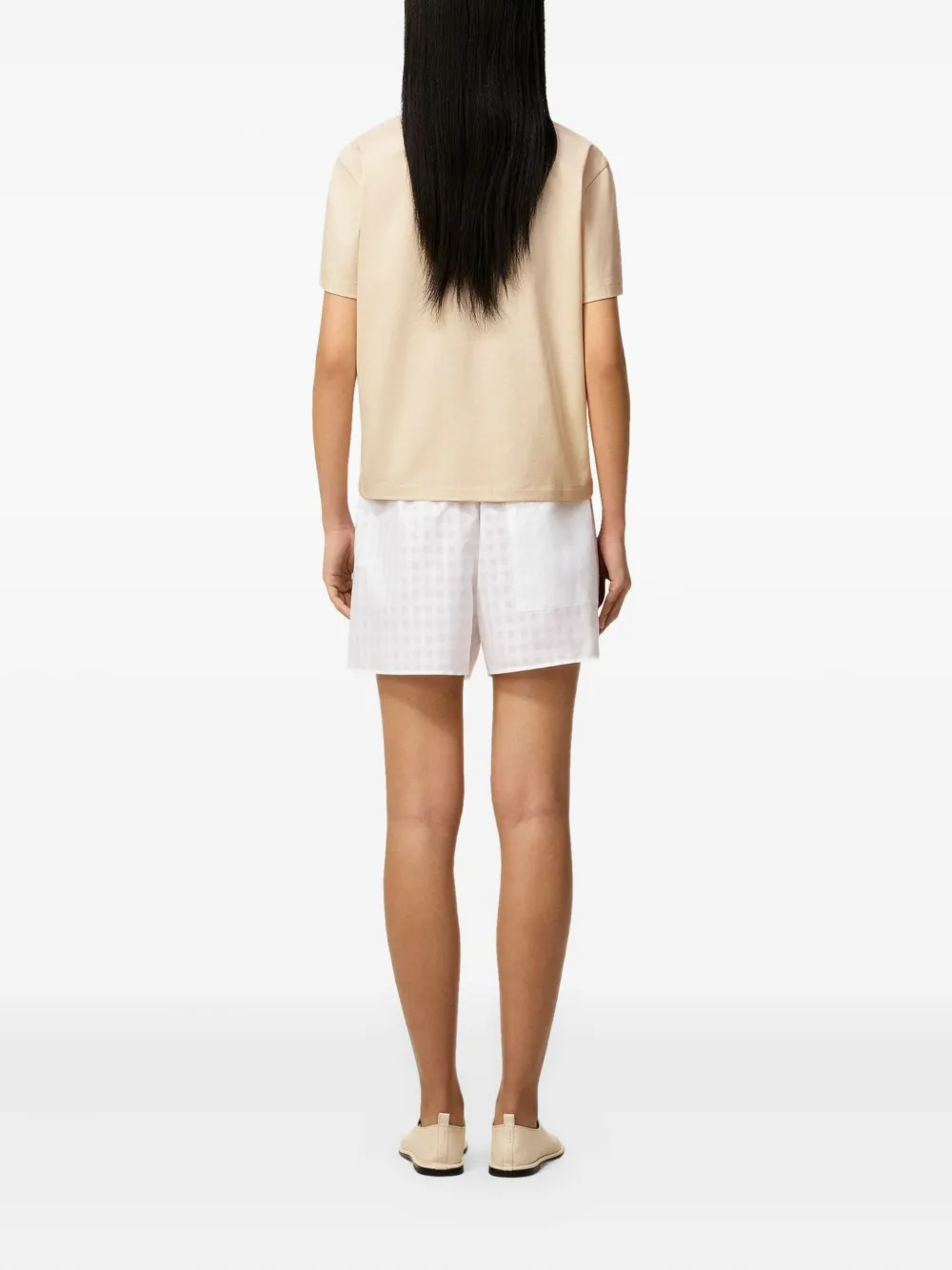 AMI Paris Katoenen T-shirt Beige