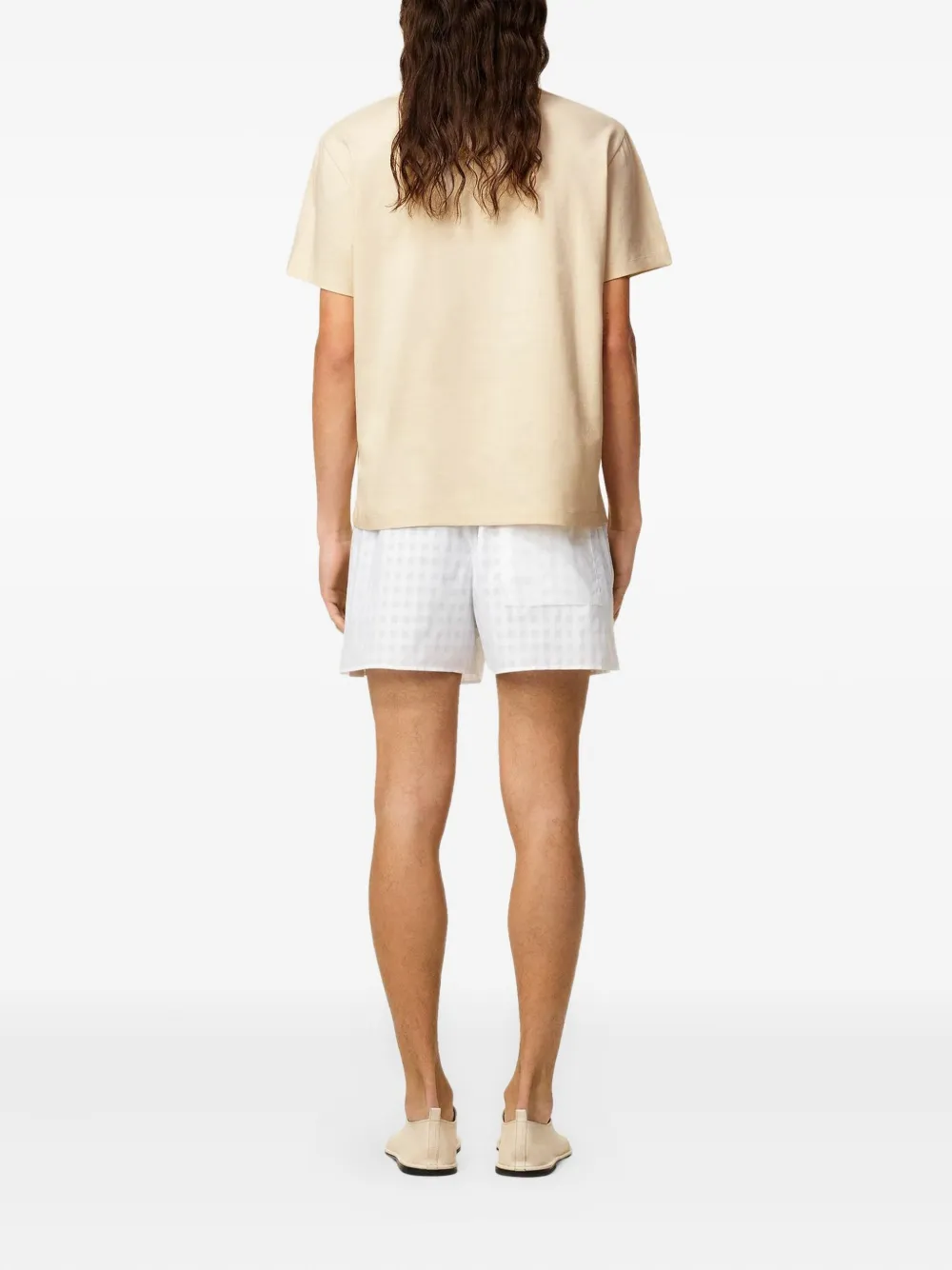 AMI Paris Katoenen T-shirt Beige