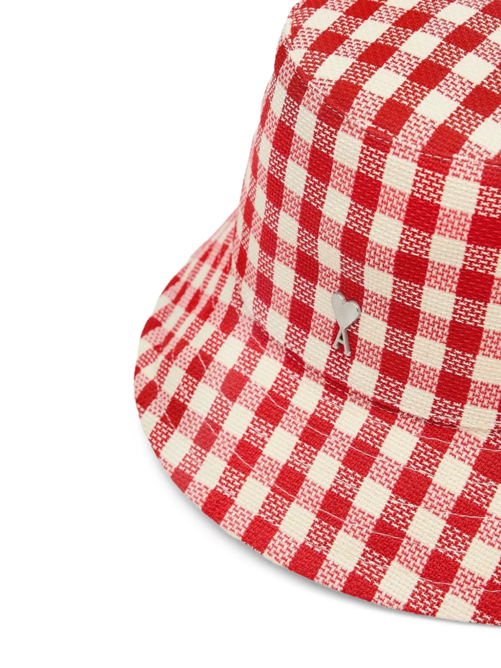 AMI Paris Geruite vissershoed Rood