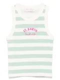 MC2 Saint Barth Kids Blue Jr tank top - White