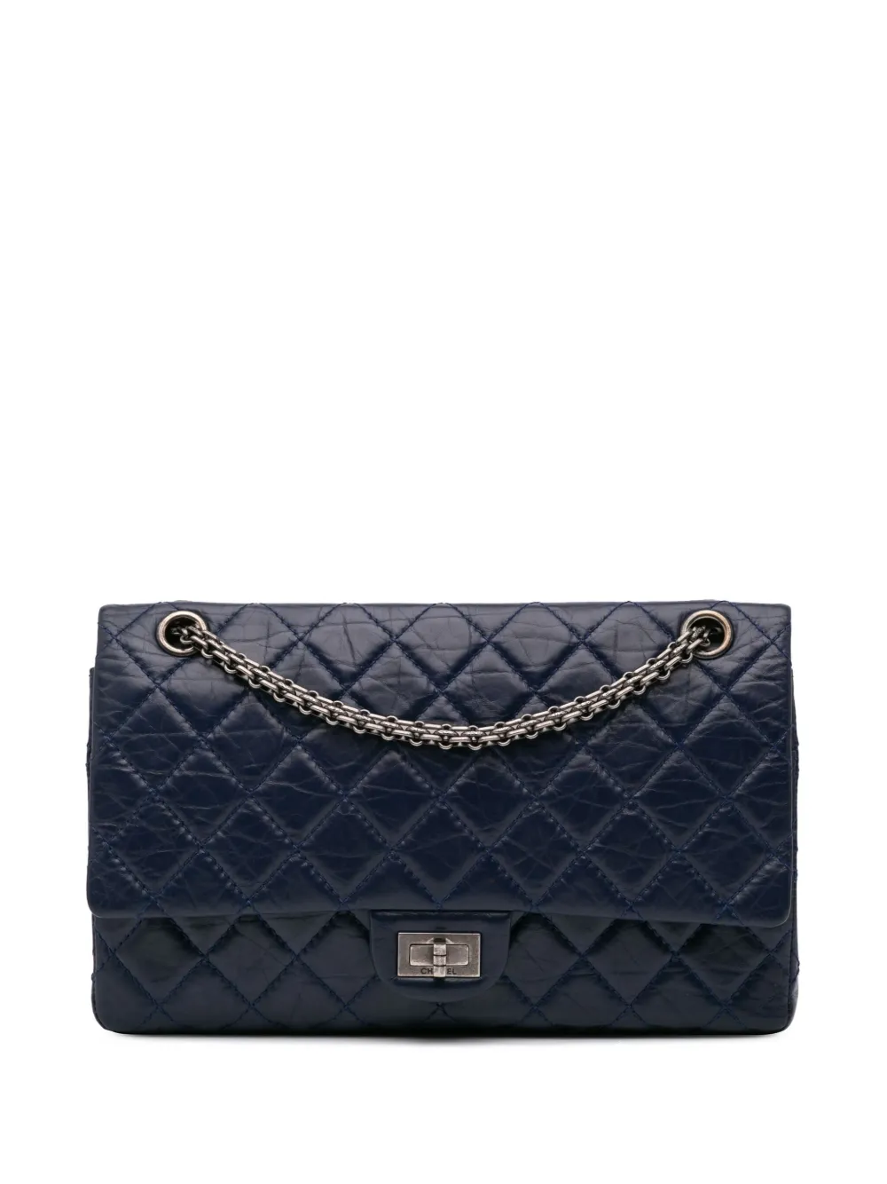 CHANEL Pre-Owned 2012-2013 Reissue 2.55 Aged Calfskin Double Flap 226 shoulder bag | Blue | Image 1