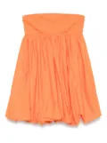 Alberta Ferretti strapless mini dress - Orange