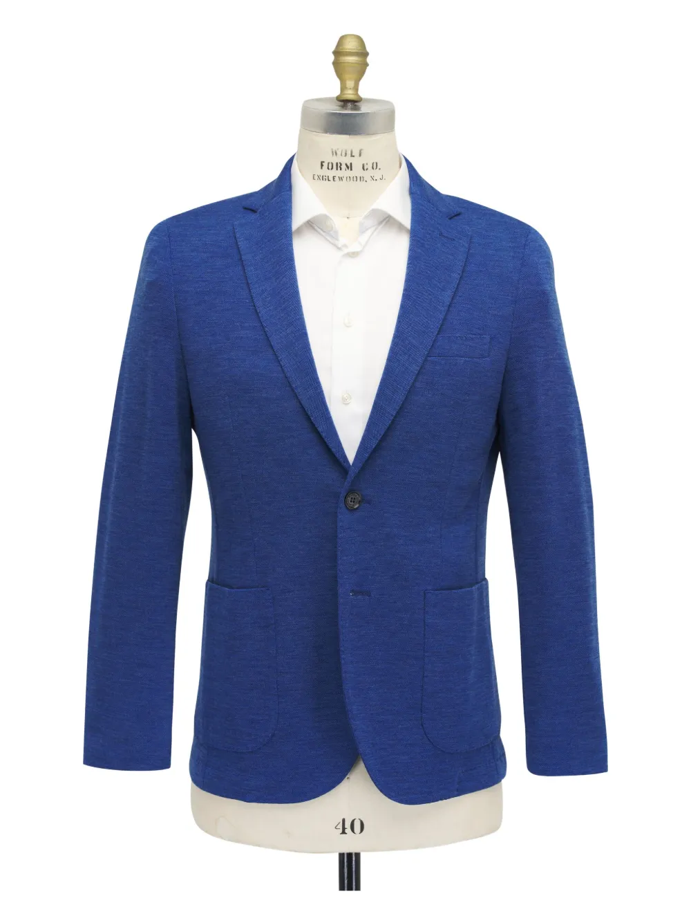Maurizio Baldassari Patch-pocket Wool Blazer In Blue