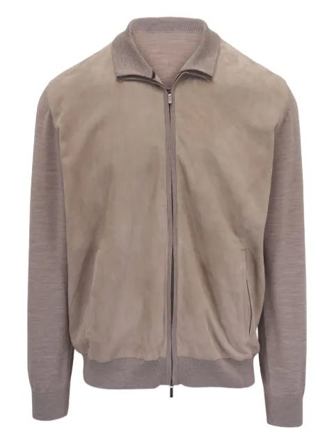 Maurizio Baldassari suede sweater jacket