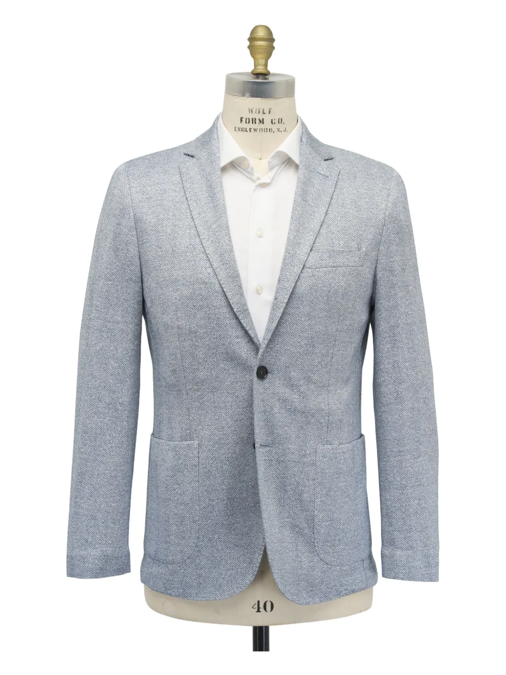 Maurizio Baldassari Blazer con motivo pied-de-poule - Blu