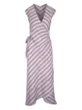 Peter Cohen geometric-print dress - White