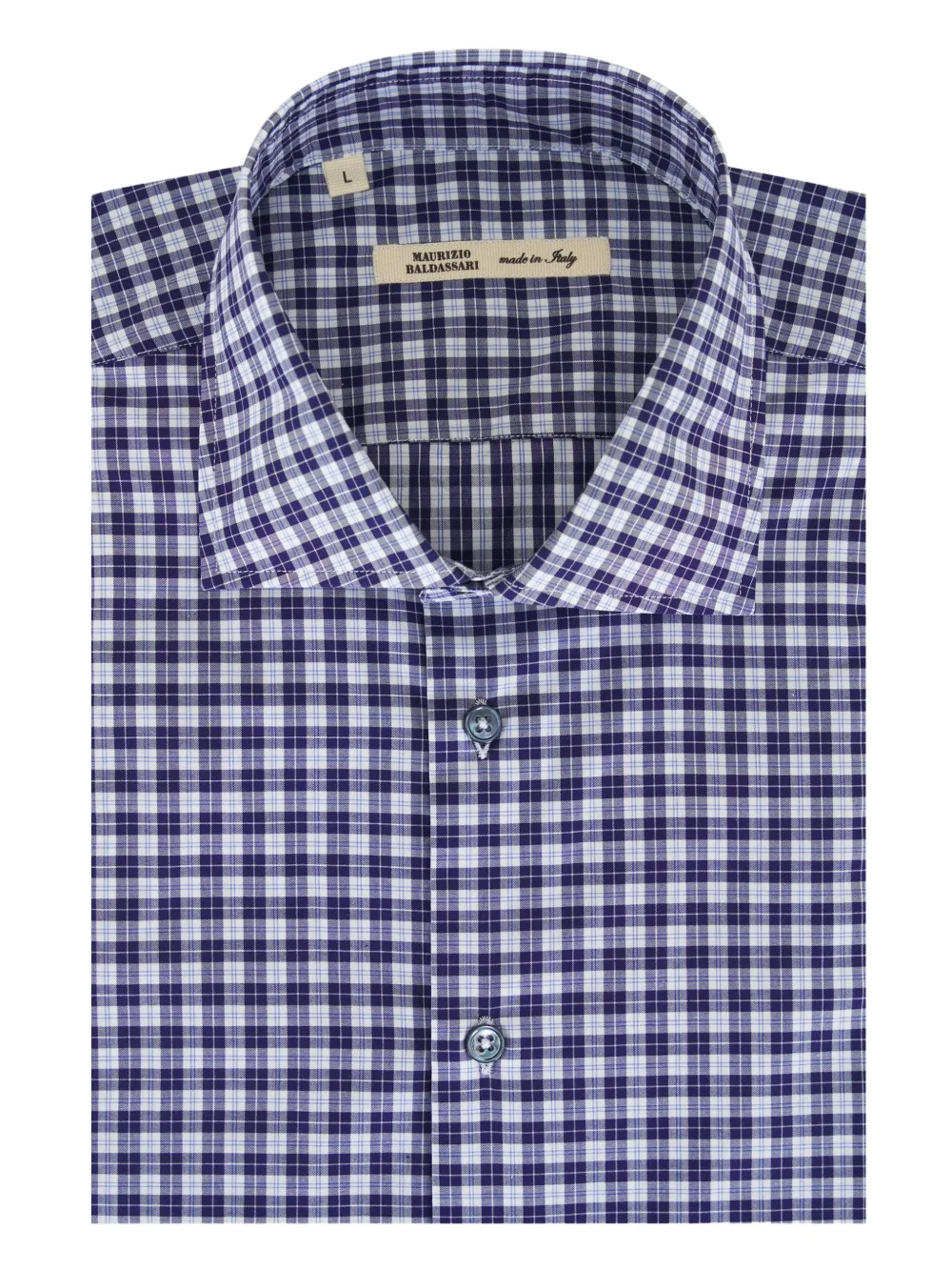 Maurizio Baldassari camisa con estampado de cuadros | azul | Image 1