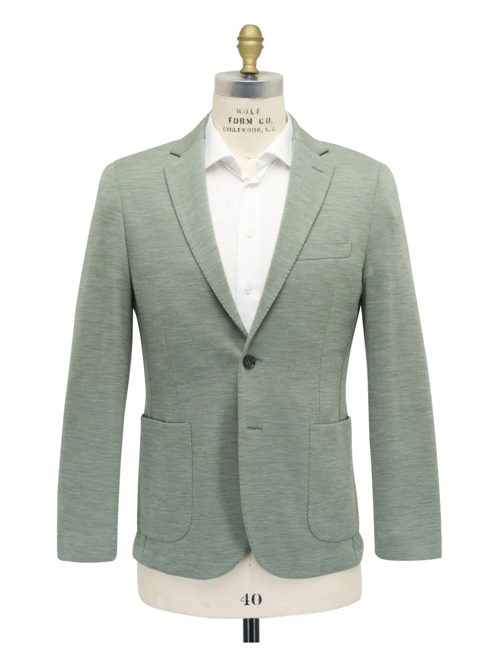 Maurizio Baldassari Patch-pocket Wool Blazer In Green