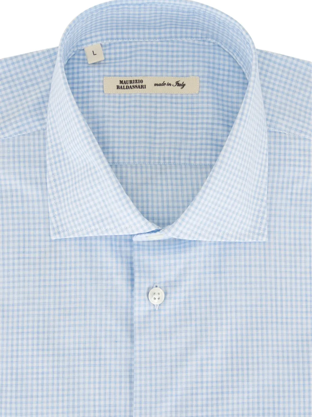 Maurizio Baldassari camisa con estampado de cuadros | azul | Image 1