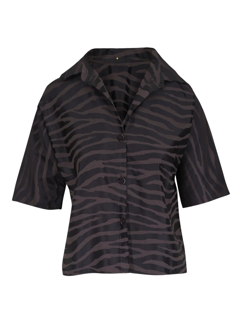 Peter Cohen zebra-print shirt | Brown | Image 1