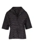 Peter Cohen zebra-print shirt - Brown