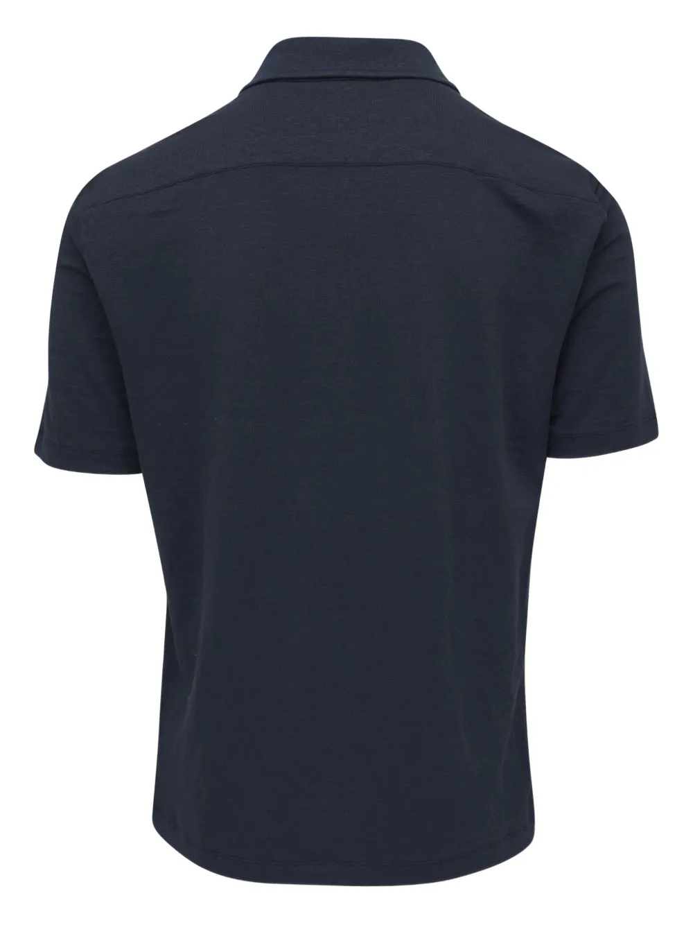 Maurizio Baldassari short-sleeve zip-neck polo shirt - Blauw