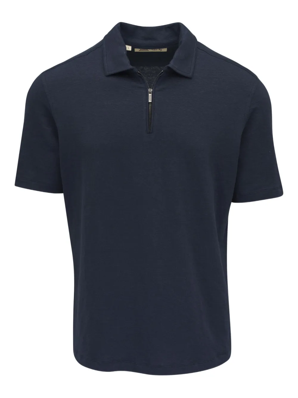 Maurizio Baldassari short-sleeve zip-neck polo shirt | Blue | Image 1