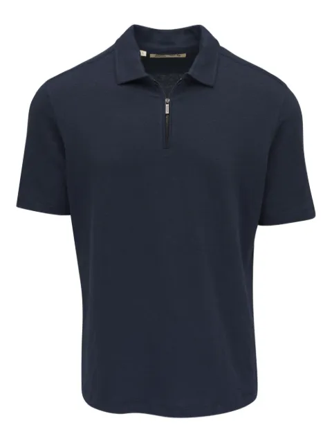 Maurizio Baldassari short-sleeve zip-neck polo shirt