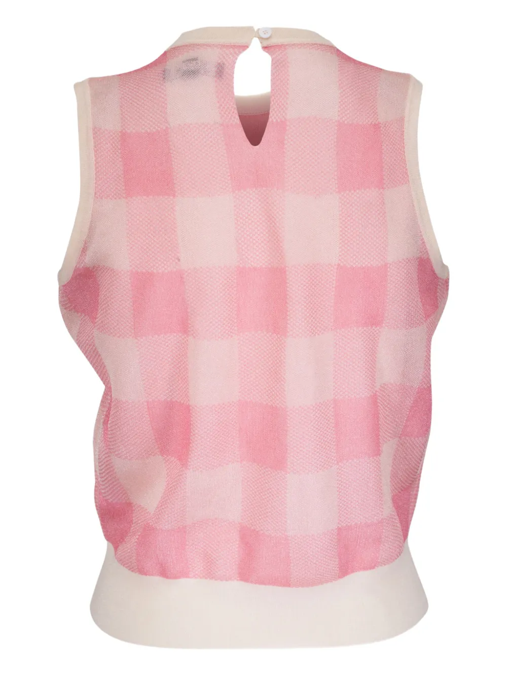 Lela Rose checked sleeveless top | Vests & Tank Tops | Image 2
