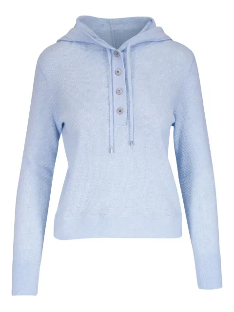 Kinross Cashmere fine-knit hoodie