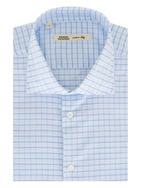Maurizio Baldassari camisa con estampado de cuadros