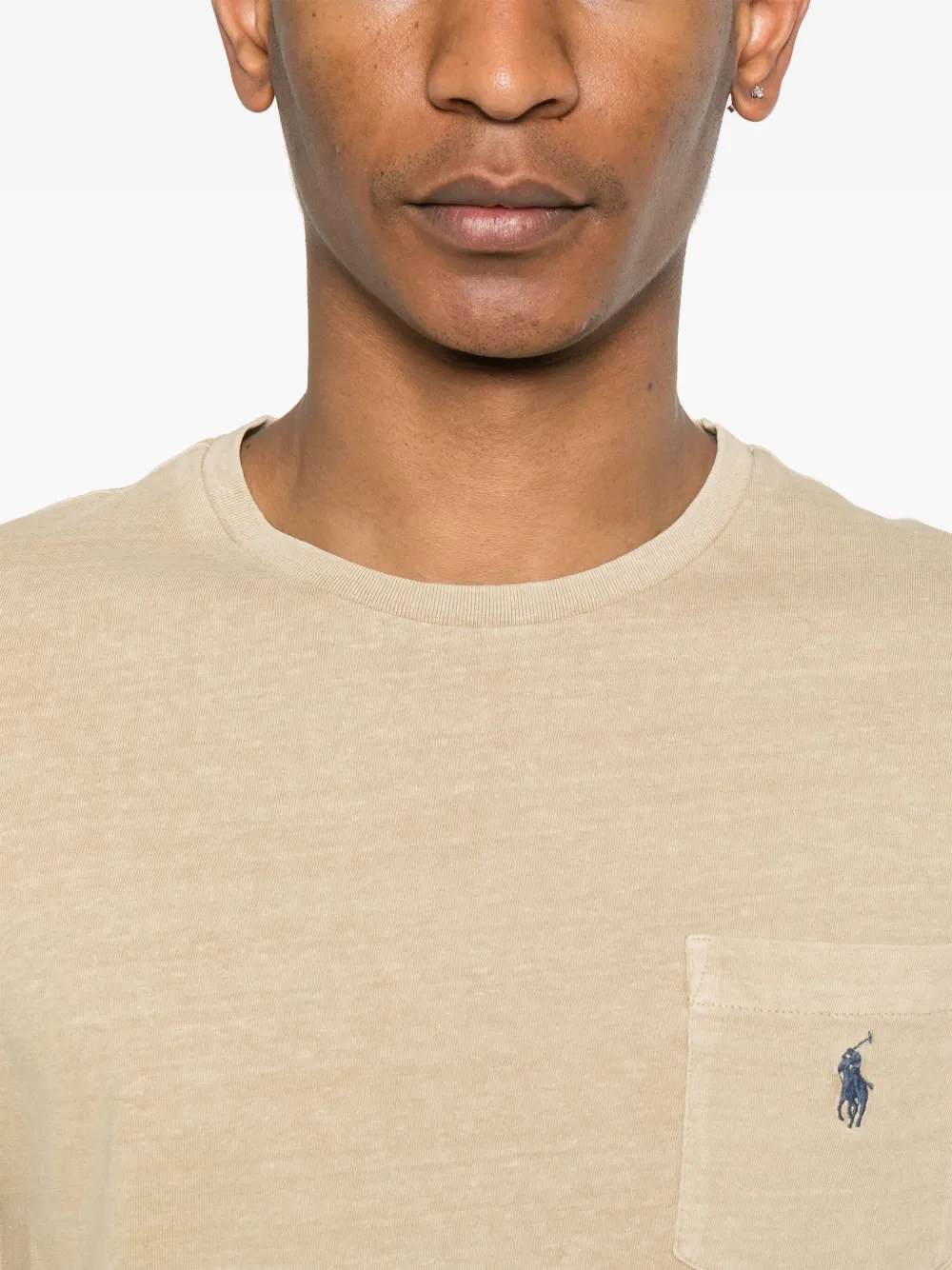 Polo Ralph Lauren T-shirt met borduurwerk Beige