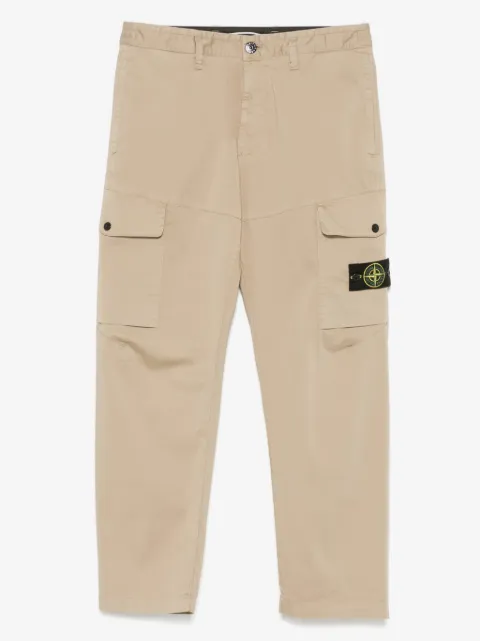 Stone Island pantalon cargo à patch Compass