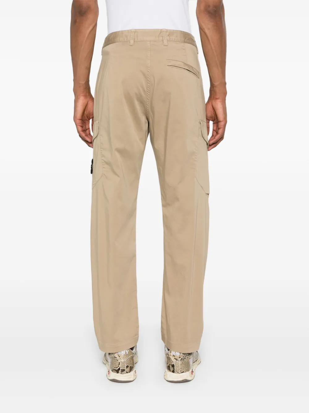 Stone Island Broek met Compass-logopatch Beige