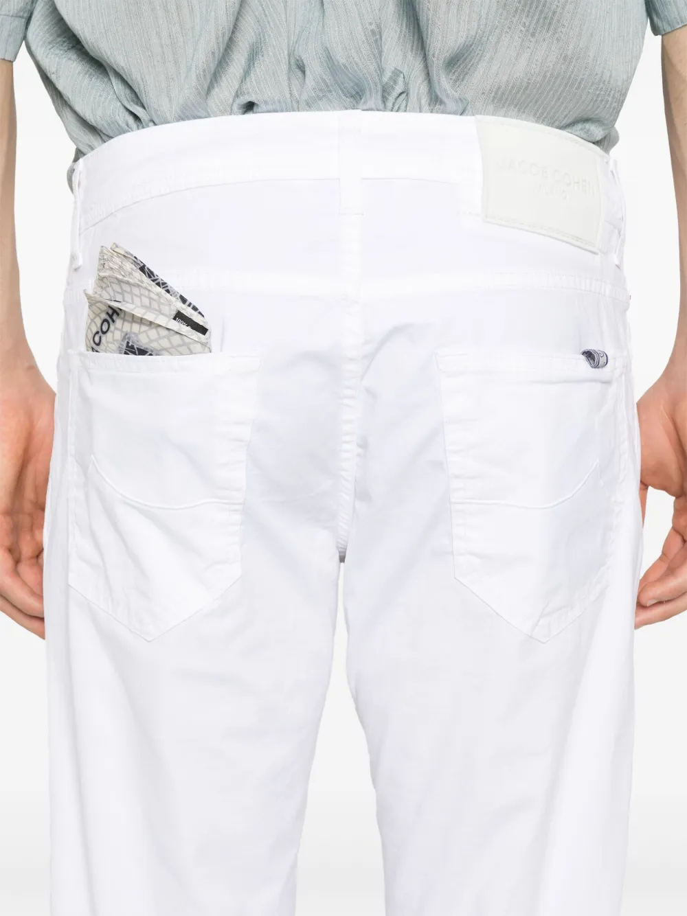 Jacob Cohen Bard Trousers In White