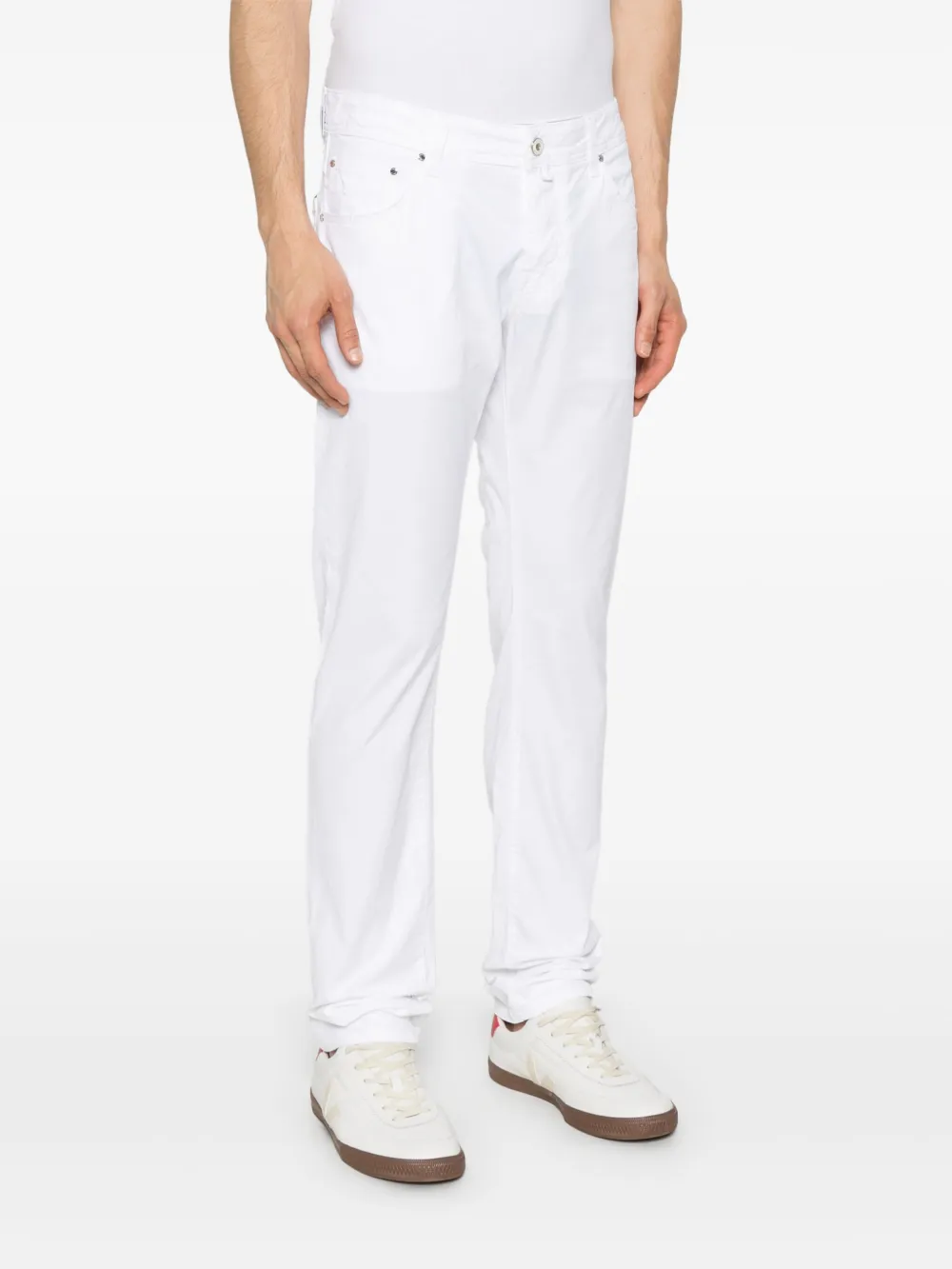 Jacob Cohen Bard Trousers In White