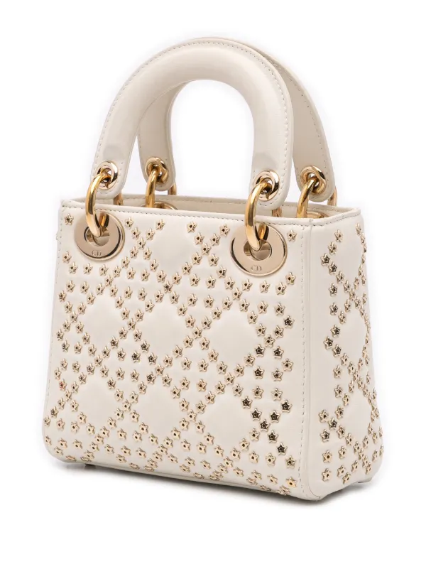 Christian Dior Pre-Owned 2022 ミニ ラムスキン カナージュ
