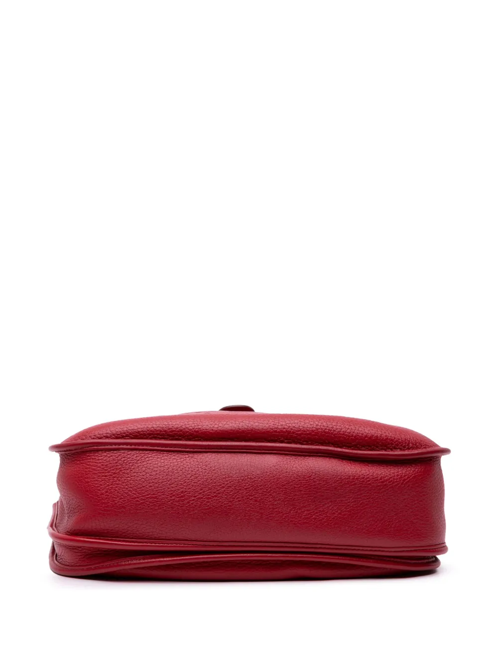 Pre-owned Hermes 2011 Clemence Evelyne Iii 29 Pm Crossbody Bag In Red