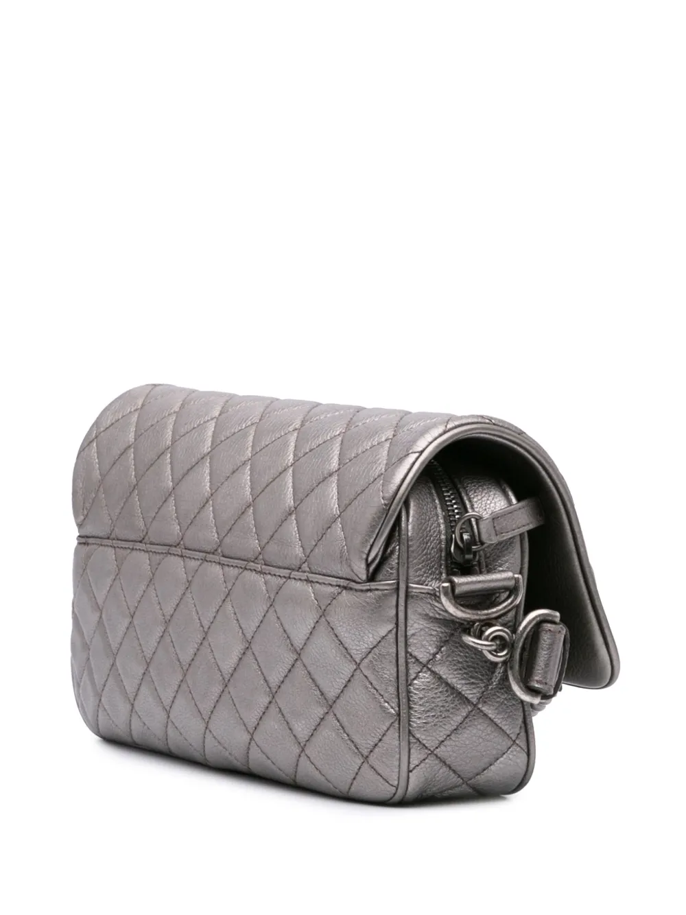 CHANEL Pre-Owned شنطة كتف 'كاجوال روك فلاب' ميتاليك مبطنة كافيار متوسطة 2017-2016 | كلاسيكيات | Image 2