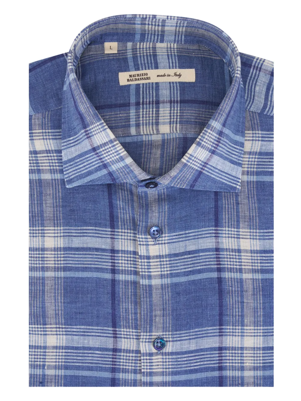 Maurizio Baldassari camisa con cuadros estampados | azul | Image 1