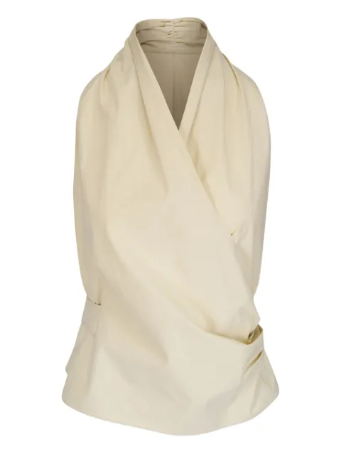 Peter Cohen wrap-around silk top