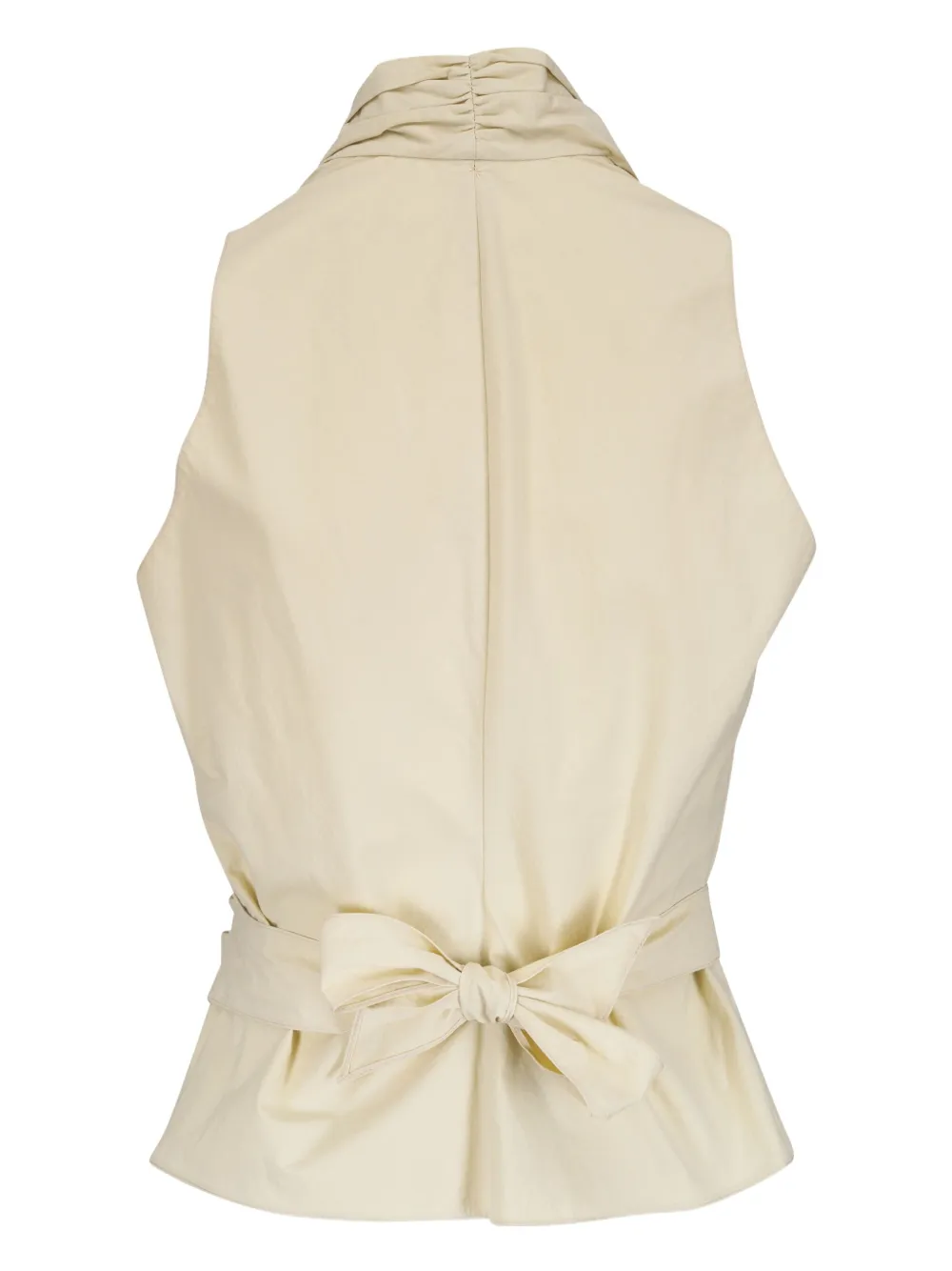 Peter Cohen wrap-around silk top - Geel