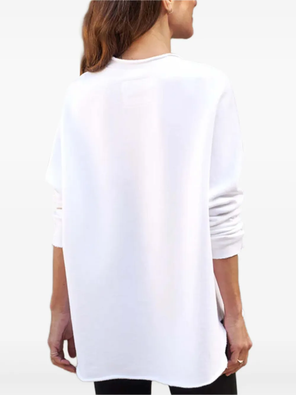 Frank & Eileen Long-sleeve Sweatshirt In White