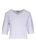 Kinross Cashmere cotton jumper - White