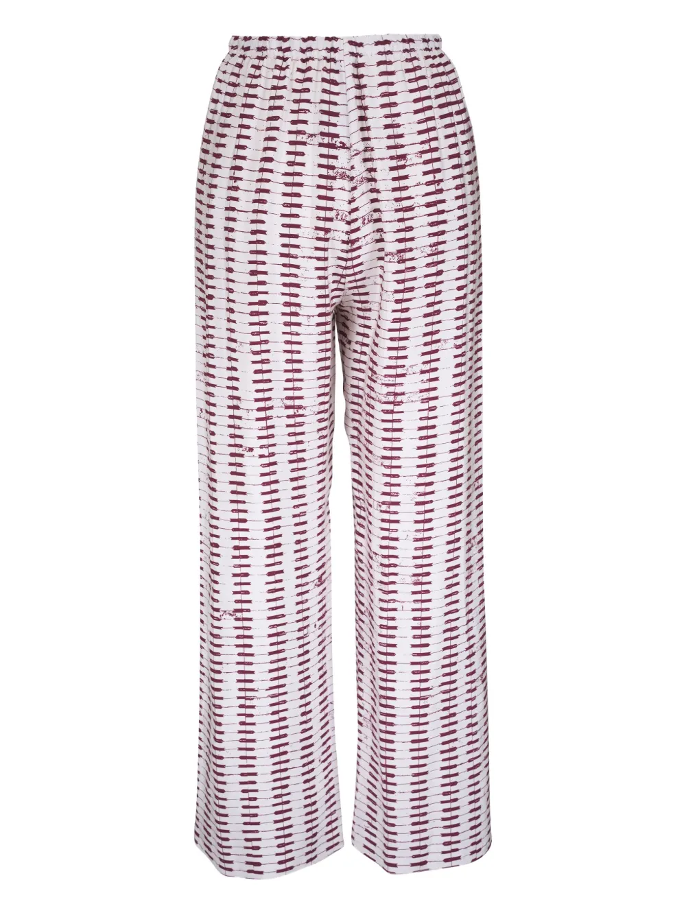 Peter Cohen striped trousers - Wit